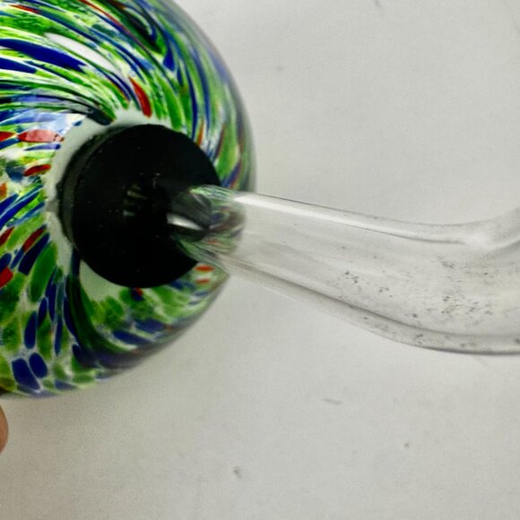 Hand Blown Glass Globe Hummingbird Feeders 4.5" D Studio Classic Multicolor - Picture 8 of 13